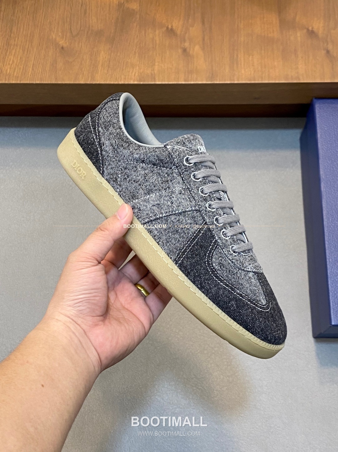 디올 D-스케치 테크 메쉬 로고 레이스업 스니커즈 그레이 Dior D-Sketch Tech Mesh Logo Lace-Up Sneakers 4