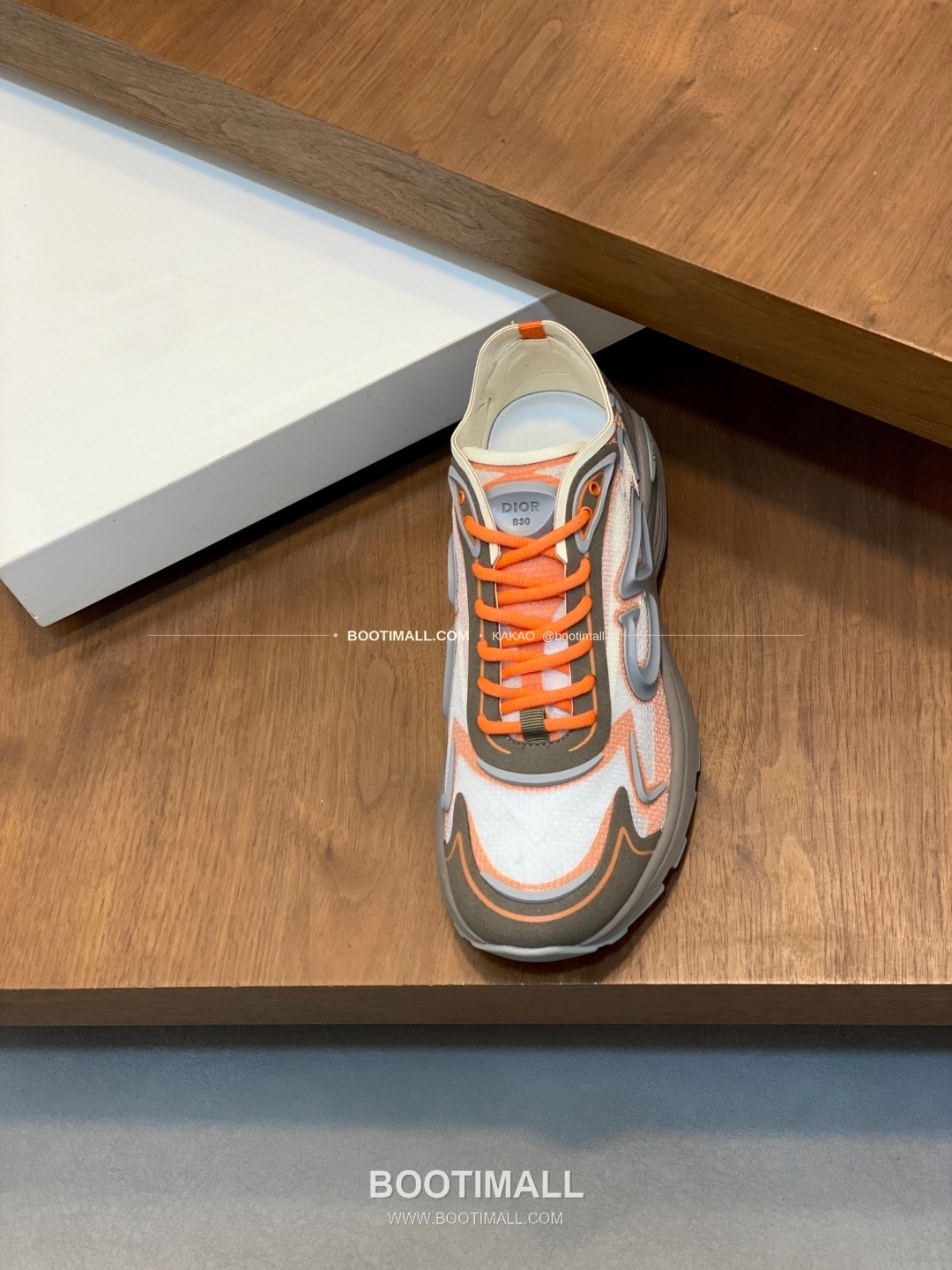 디올 B30 카운트다운 테크 메쉬 로고 레이스업 스니커즈 오렌지 Dior B30 Countdown Tech Mesh Logo Lace-Up Sneakers 6