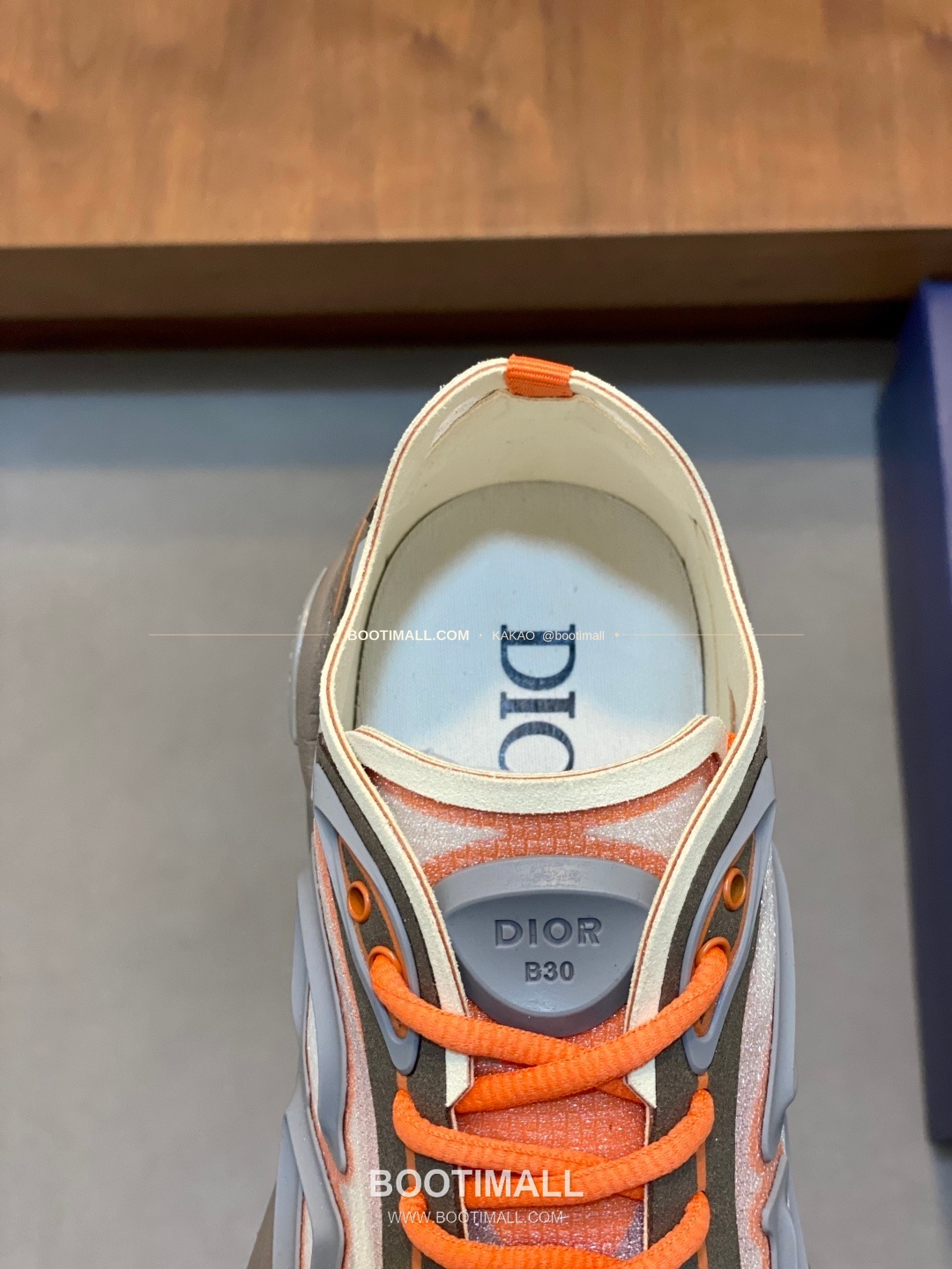 디올 B30 카운트다운 테크 메쉬 로고 레이스업 스니커즈 오렌지 Dior B30 Countdown Tech Mesh Logo Lace-Up Sneakers 7