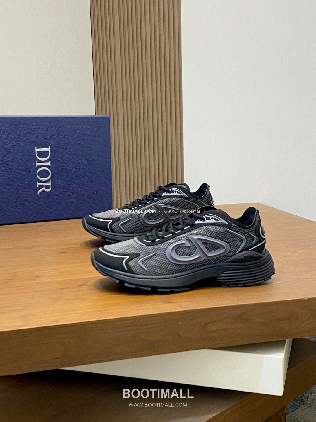 디올 B30 카운트다운 테크 메쉬 로고 레이스업 스니커즈 블랙 Dior B30 Countdown Tech Mesh Logo Lace-Up Sneakers 3