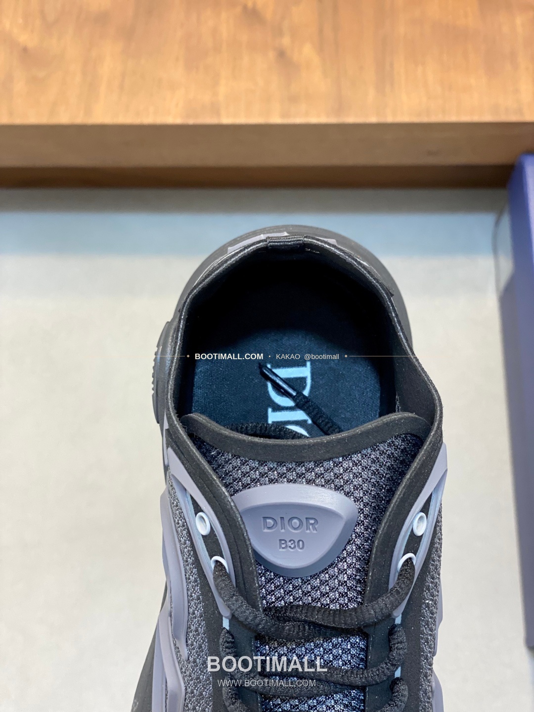 디올 B30 카운트다운 테크 메쉬 로고 레이스업 스니커즈 블랙 Dior B30 Countdown Tech Mesh Logo Lace-Up Sneakers 7