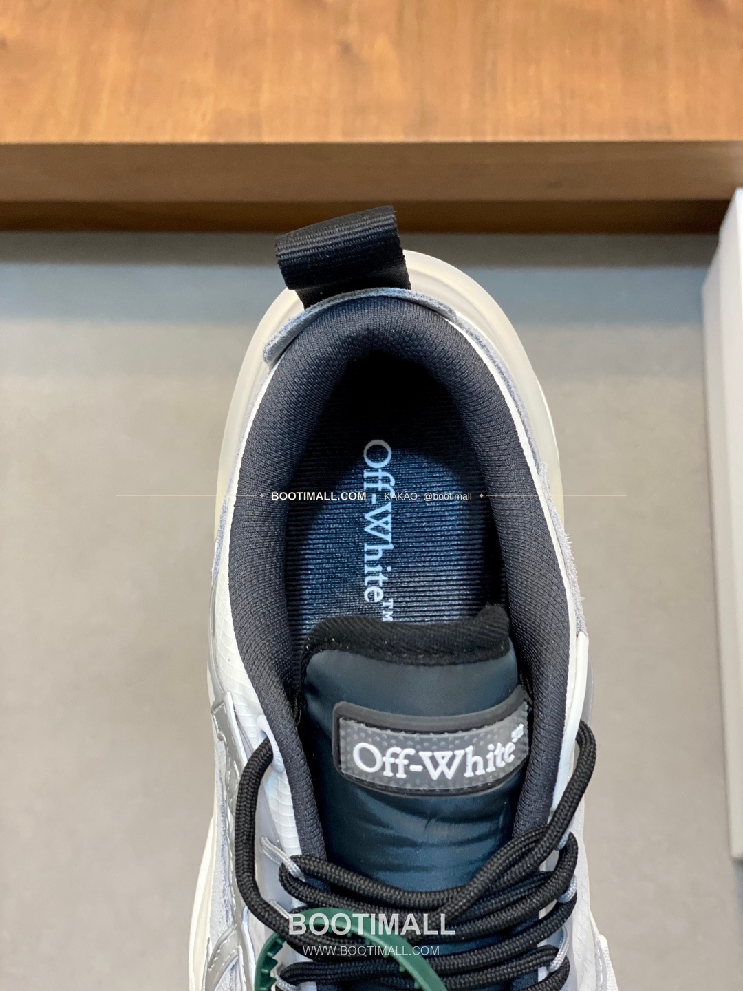 오프화이트 버질 아블로 레더 메쉬 로고 레이스업 스니커즈 그레이 Off-White C/O Virgil Abloh Leather Mesh Logo Lace-Up Sneakers 7