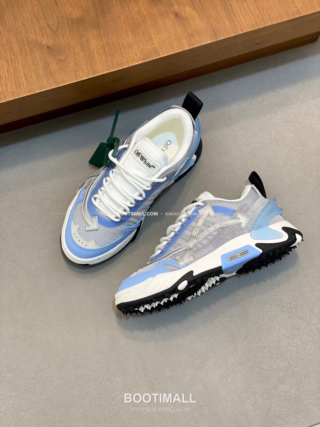 오프화이트 버질 아블로 레더 메쉬 로고 레이스업 스니커즈 Off-White C/O Virgil Abloh Leather Mesh Logo Lace-Up Sneakers 5