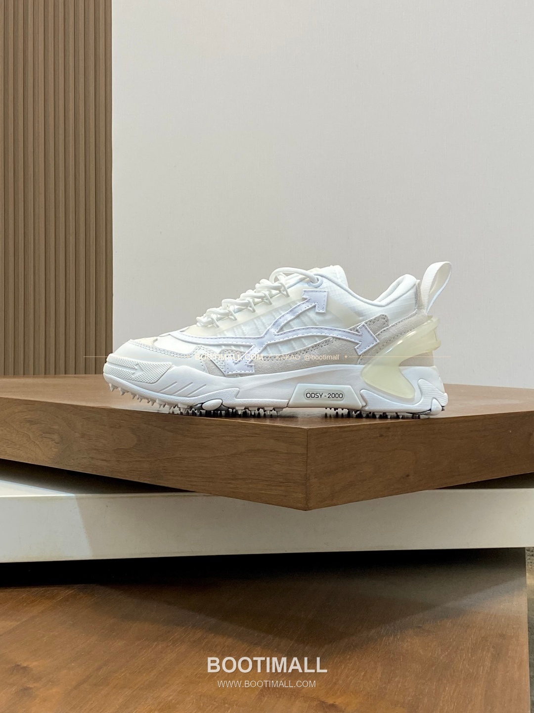 오프화이트 버질 아블로 레더 메쉬 로고 레이스업 스니커즈 화이트 Off-White C/O Virgil Abloh Leather Mesh Logo Lace-Up Sneakers 2