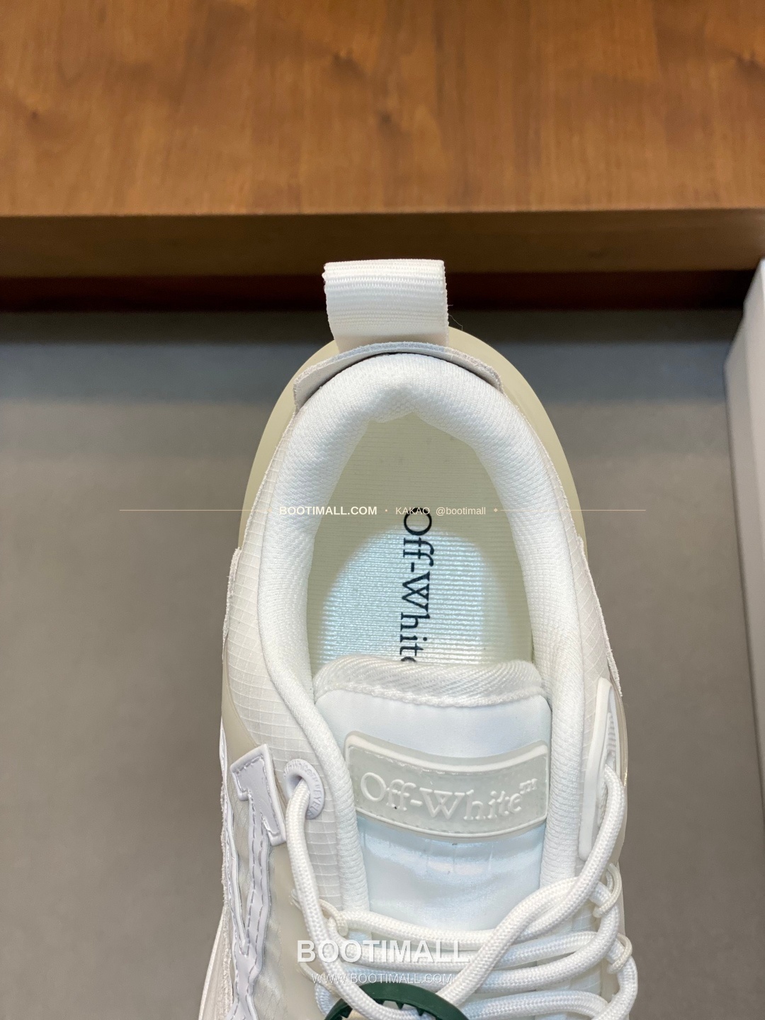 오프화이트 버질 아블로 레더 메쉬 로고 레이스업 스니커즈 화이트 Off-White C/O Virgil Abloh Leather Mesh Logo Lace-Up Sneakers 7