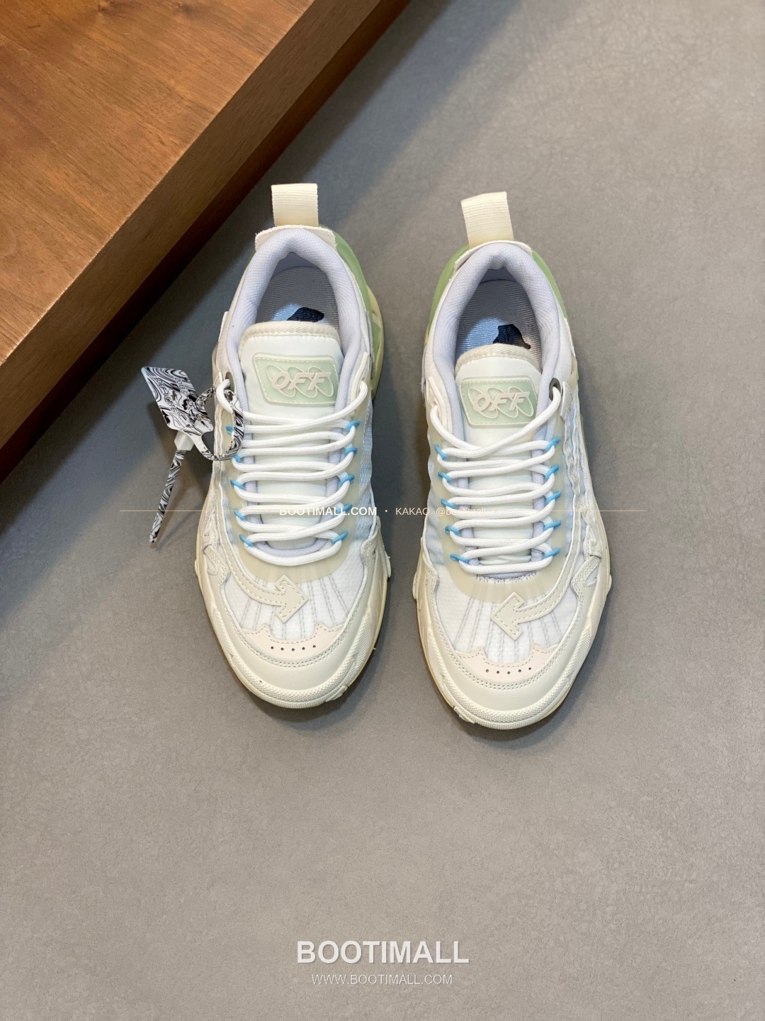 오프화이트 버질 아블로 레더 메쉬 로고 레이스업 스니커즈 Off-White C/O Virgil Abloh Leather Mesh Logo Lace-Up Sneakers 1