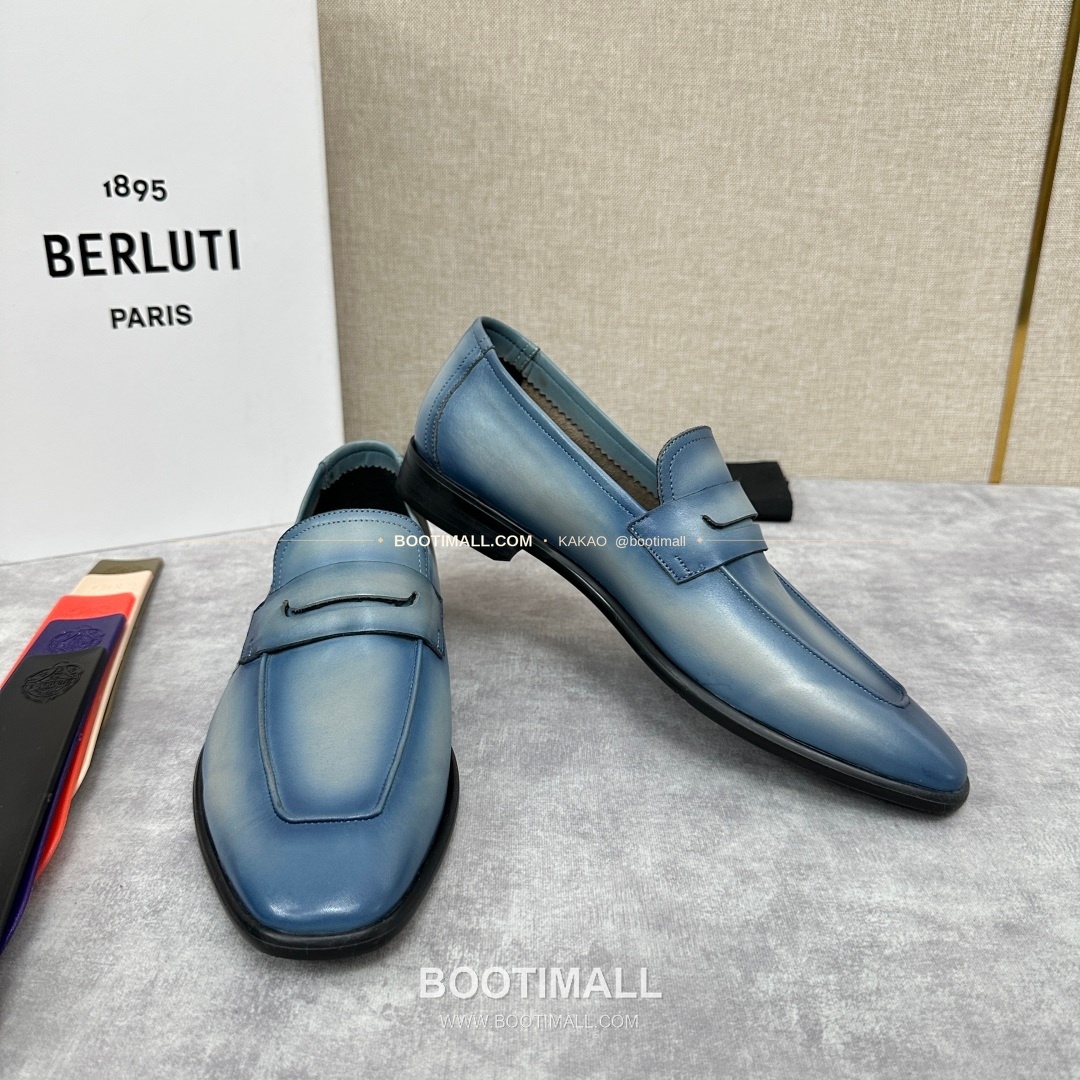 벨루티 로렌조 송아지가죽 스크리토 로퍼 Berluti Lorenzo Calfskin Scritto Loafers 7