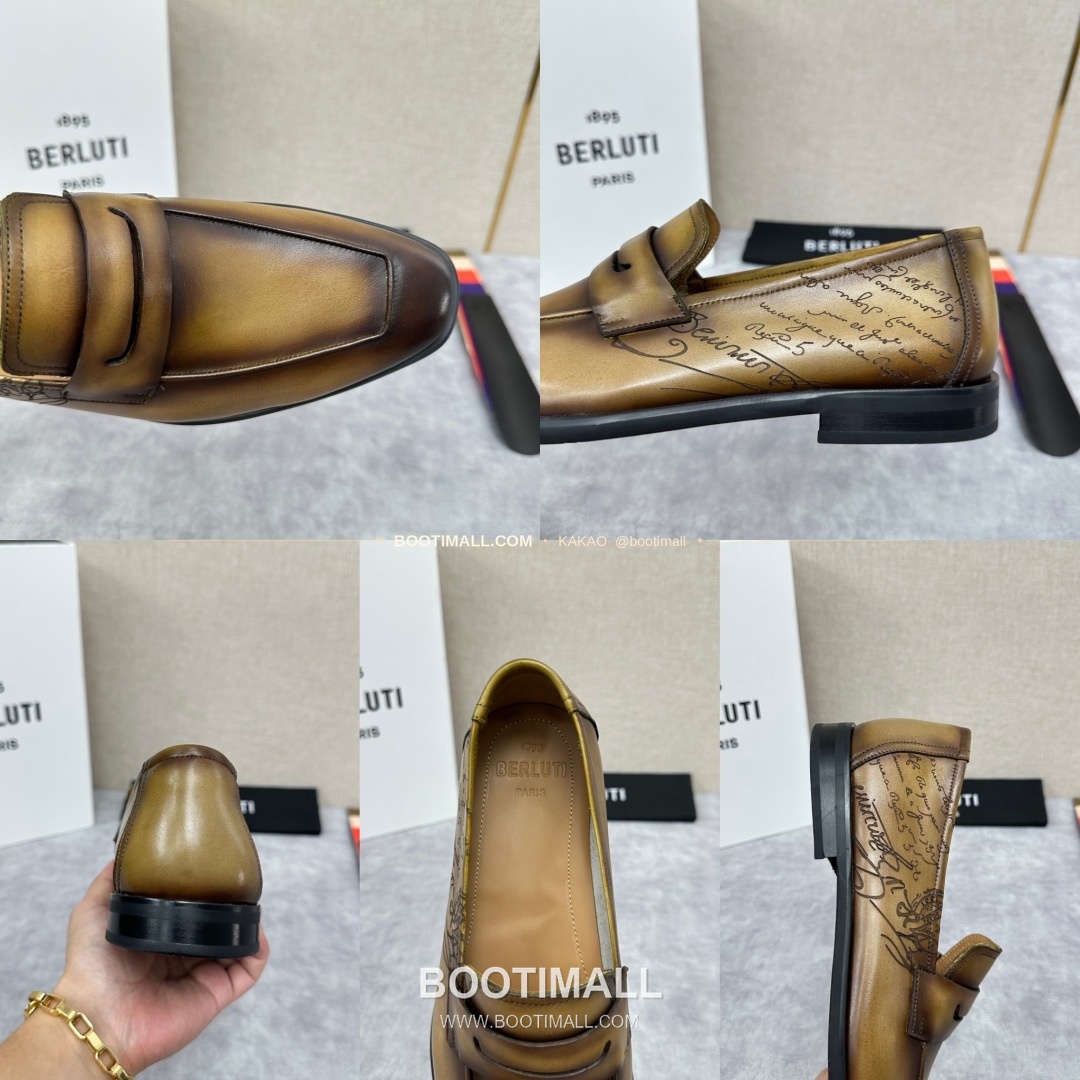 벨루티 로렌조 송아지가죽 스크리토 로퍼 Berluti Lorenzo Calfskin Scritto Loafers 9