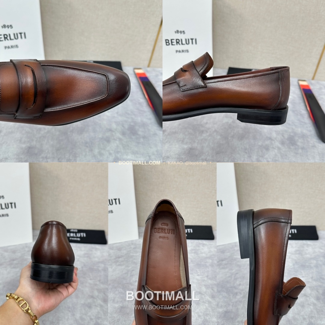 벨루티 로렌조 송아지가죽 스크리토 로퍼 Berluti Lorenzo Calfskin Scritto Loafers 9