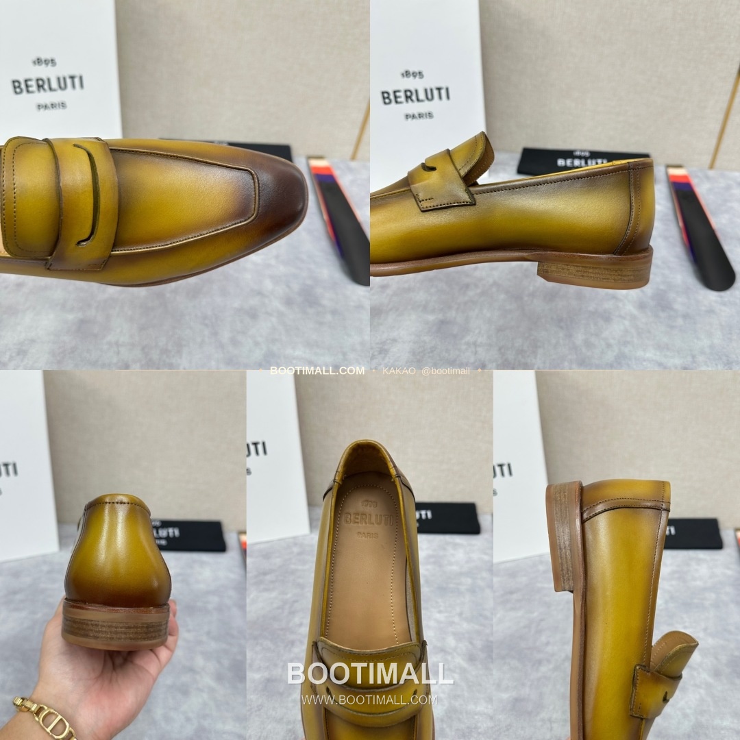 벨루티 로렌조 송아지가죽 스크리토 로퍼 Berluti Lorenzo Calfskin Scritto Loafers 9