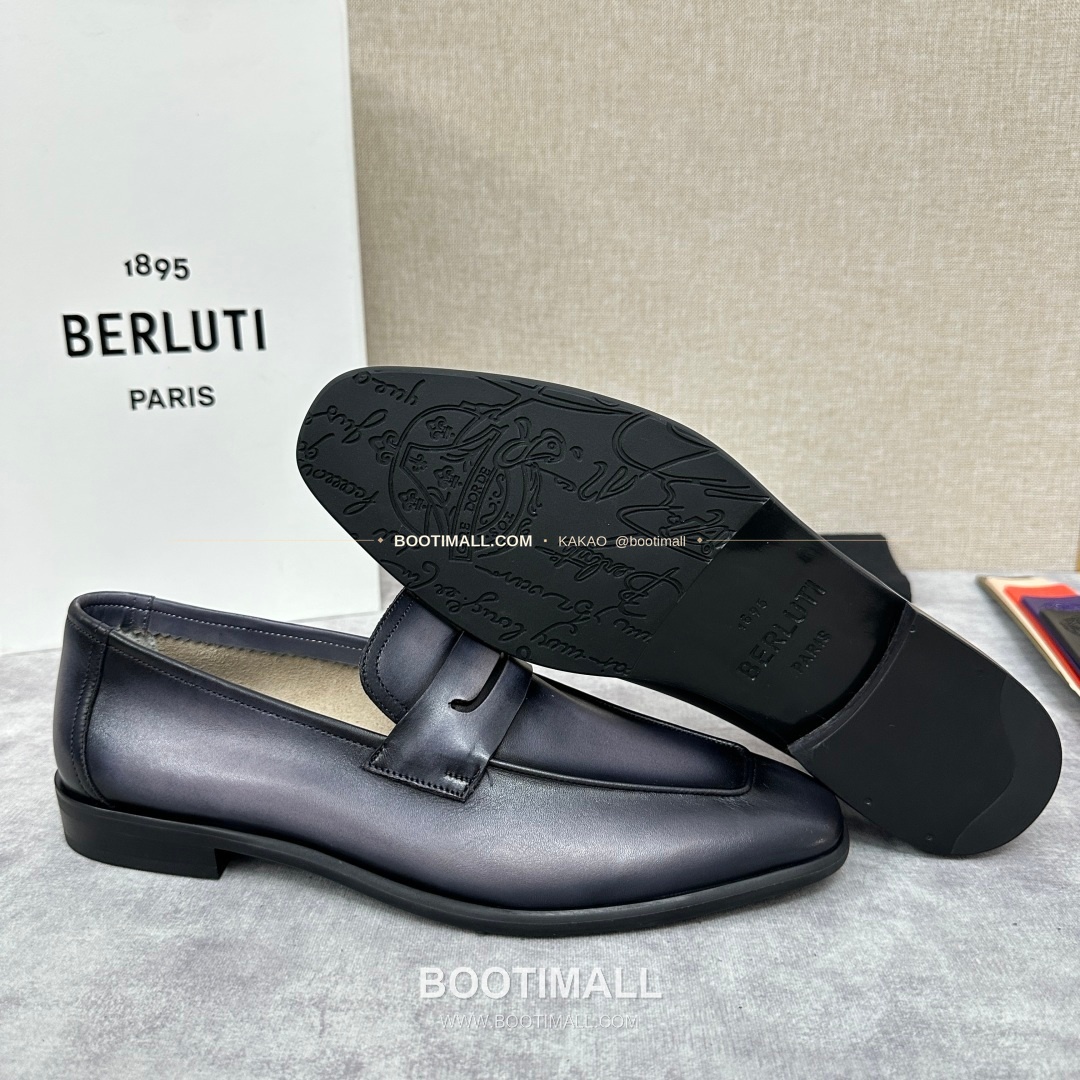 벨루티 로렌조 송아지가죽 스크리토 로퍼 Berluti Lorenzo Calfskin Scritto Loafers 8