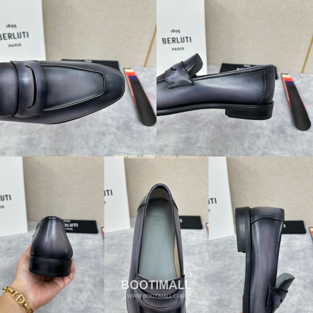 벨루티 로렌조 송아지가죽 스크리토 로퍼 Berluti Lorenzo Calfskin Scritto Loafers 9