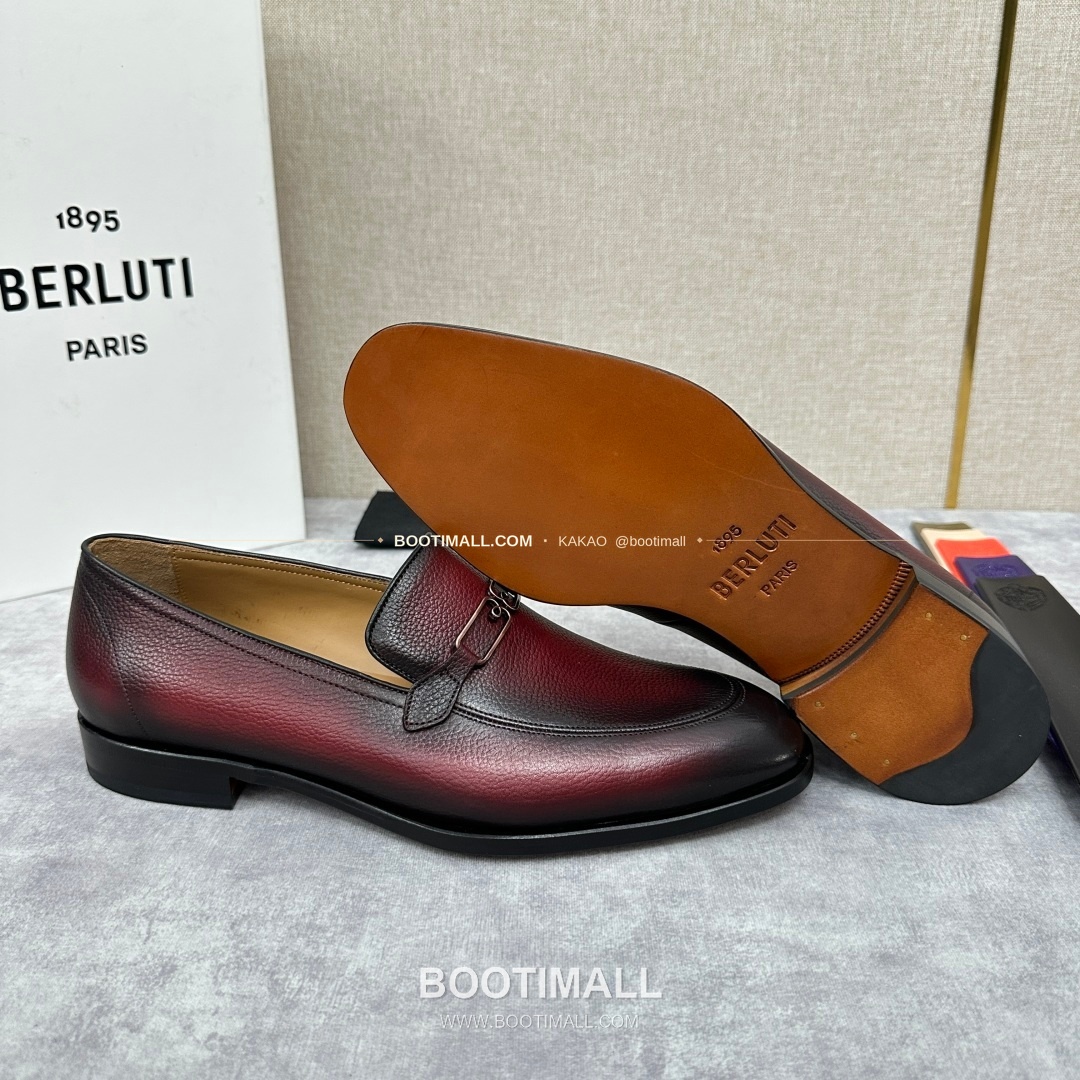 벨루티 앤디 염소가죽 핸드컬러 메탈버클 로퍼 Berluti Andy Goatskin Hand-Colored Metal Buckle Loafers 8