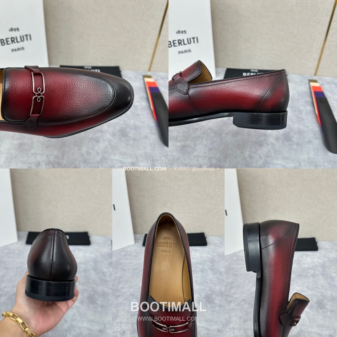 벨루티 앤디 염소가죽 핸드컬러 메탈버클 로퍼 Berluti Andy Goatskin Hand-Colored Metal Buckle Loafers 9