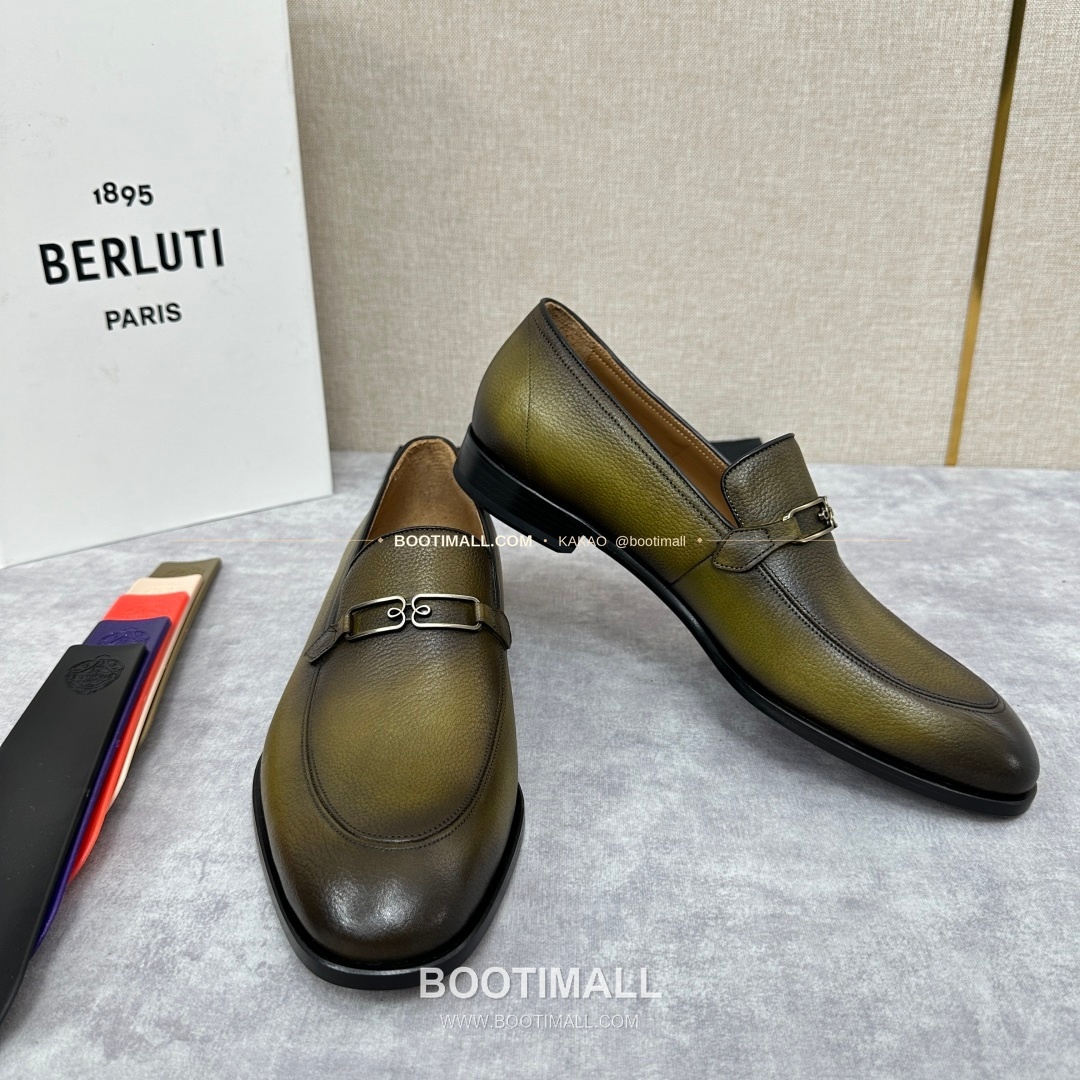 벨루티 앤디 염소가죽 핸드컬러 메탈버클 로퍼 Berluti Andy Goatskin Hand-Colored Metal Buckle Loafers 7