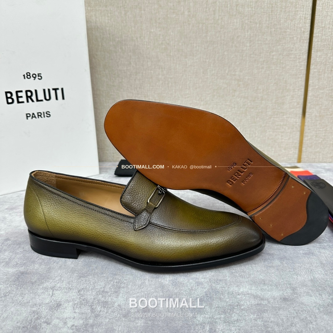 벨루티 앤디 염소가죽 핸드컬러 메탈버클 로퍼 Berluti Andy Goatskin Hand-Colored Metal Buckle Loafers 8