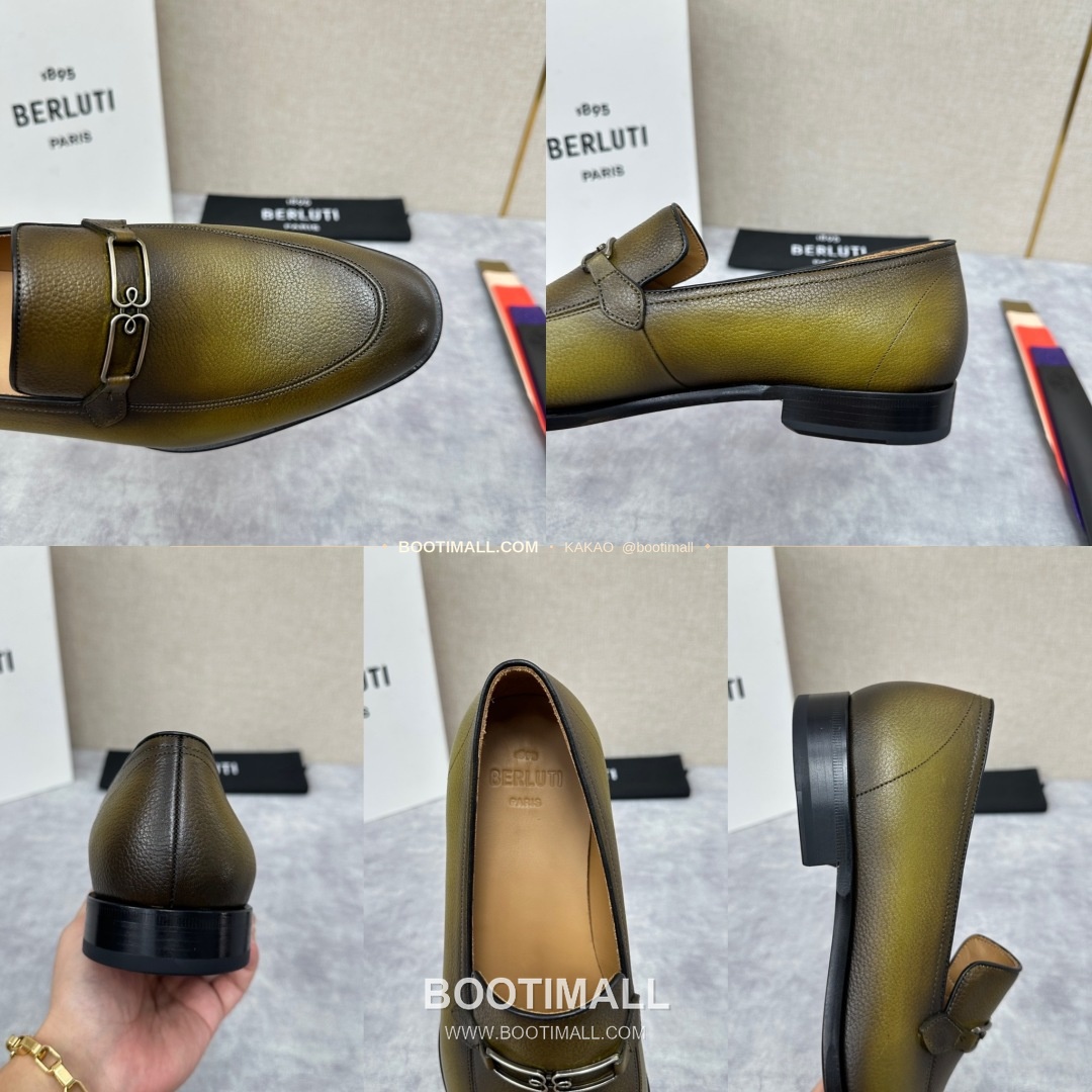 벨루티 앤디 염소가죽 핸드컬러 메탈버클 로퍼 Berluti Andy Goatskin Hand-Colored Metal Buckle Loafers 9