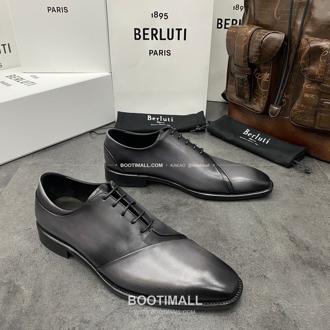 벨루티 핸드컬러 송아지가죽 굿이어웰트 레이스업 옥스퍼드 Berluti Hand-Colored Calfskin Goodyear Welt Lace-Up Oxford Shoes 3