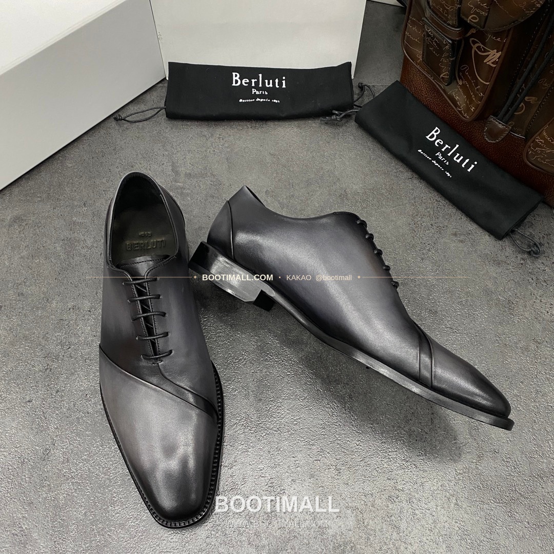 벨루티 핸드컬러 송아지가죽 굿이어웰트 레이스업 옥스퍼드 Berluti Hand-Colored Calfskin Goodyear Welt Lace-Up Oxford Shoes 4