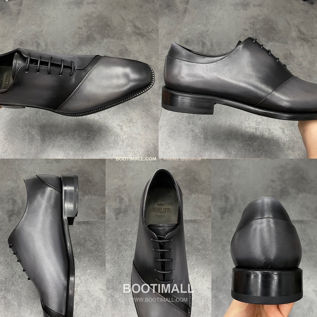 벨루티 핸드컬러 송아지가죽 굿이어웰트 레이스업 옥스퍼드 Berluti Hand-Colored Calfskin Goodyear Welt Lace-Up Oxford Shoes 9