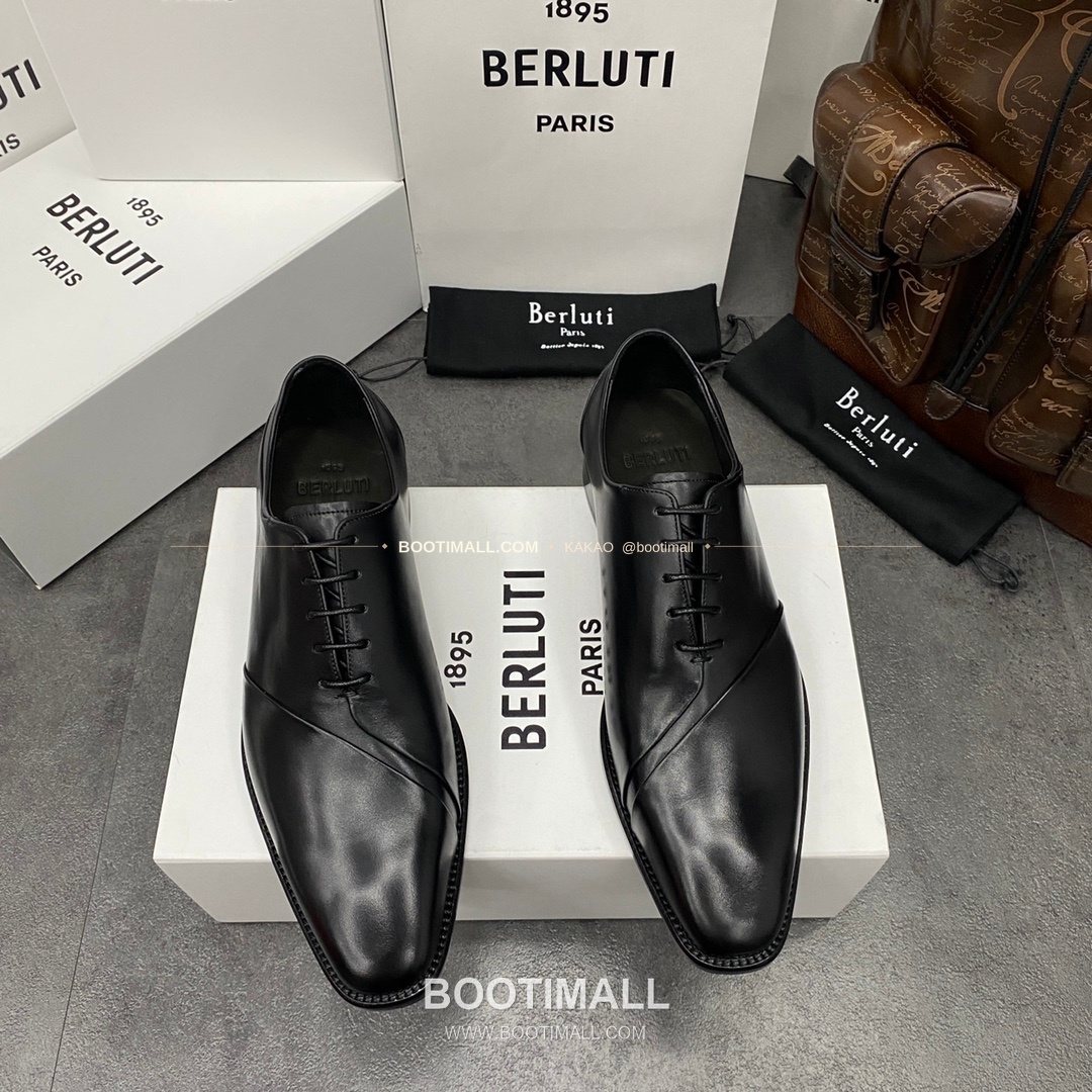 벨루티 핸드컬러 송아지가죽 굿이어웰트 레이스업 옥스퍼드 Berluti Hand-Colored Calfskin Goodyear Welt Lace-Up Oxford Shoes 1