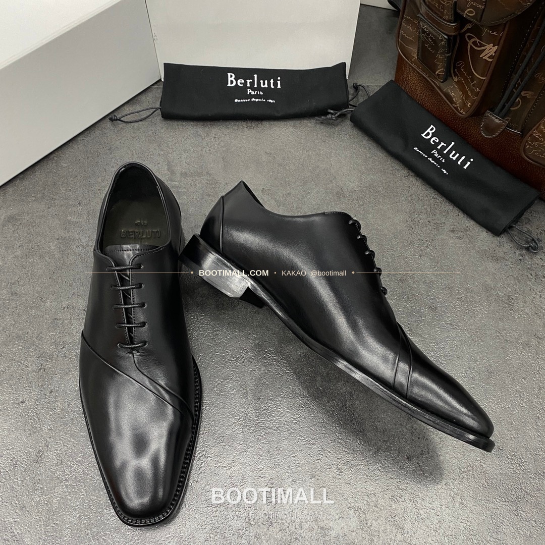 벨루티 핸드컬러 송아지가죽 굿이어웰트 레이스업 옥스퍼드 Berluti Hand-Colored Calfskin Goodyear Welt Lace-Up Oxford Shoes 4