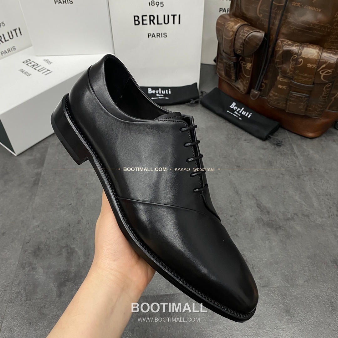 벨루티 핸드컬러 송아지가죽 굿이어웰트 레이스업 옥스퍼드 Berluti Hand-Colored Calfskin Goodyear Welt Lace-Up Oxford Shoes 6