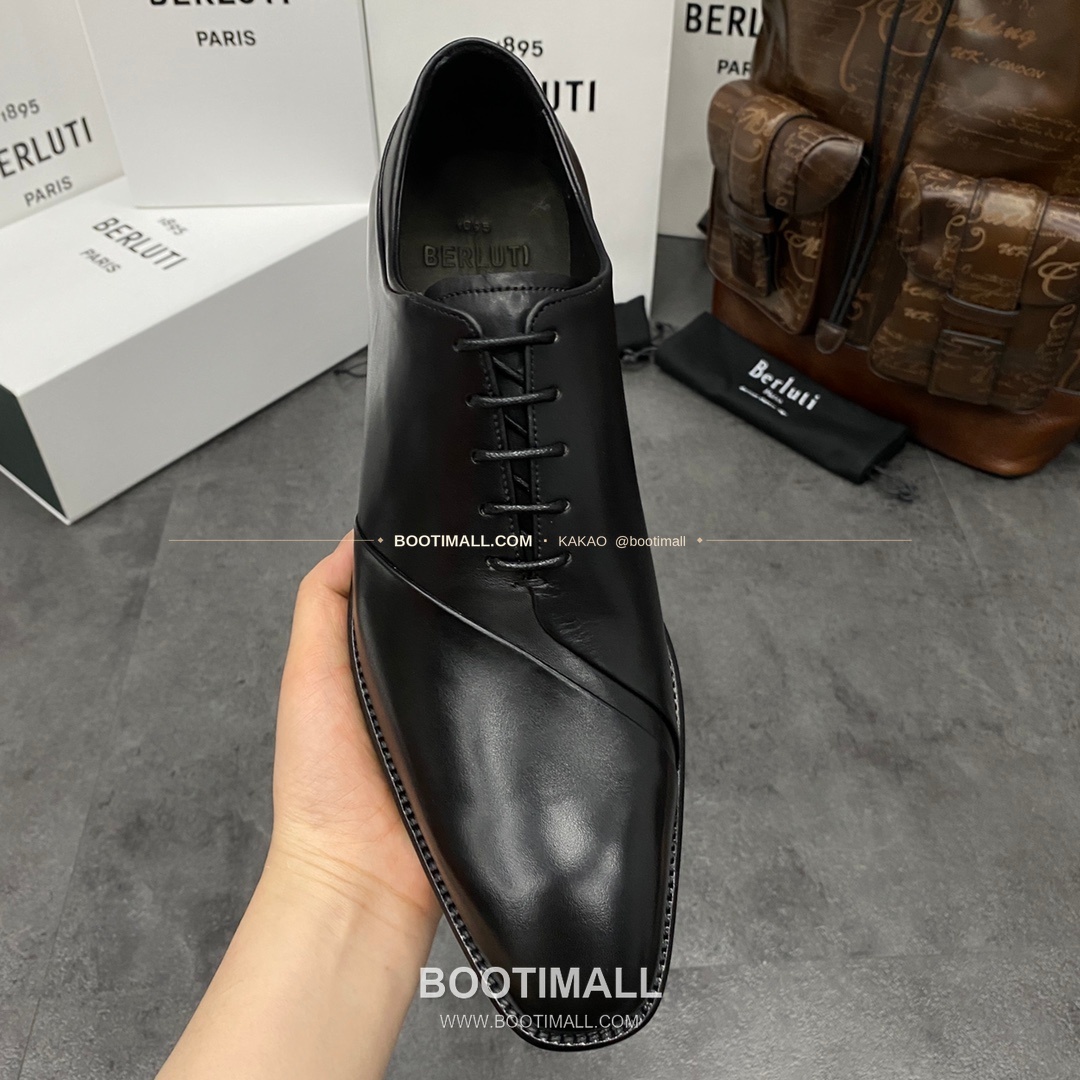 벨루티 핸드컬러 송아지가죽 굿이어웰트 레이스업 옥스퍼드 Berluti Hand-Colored Calfskin Goodyear Welt Lace-Up Oxford Shoes 7