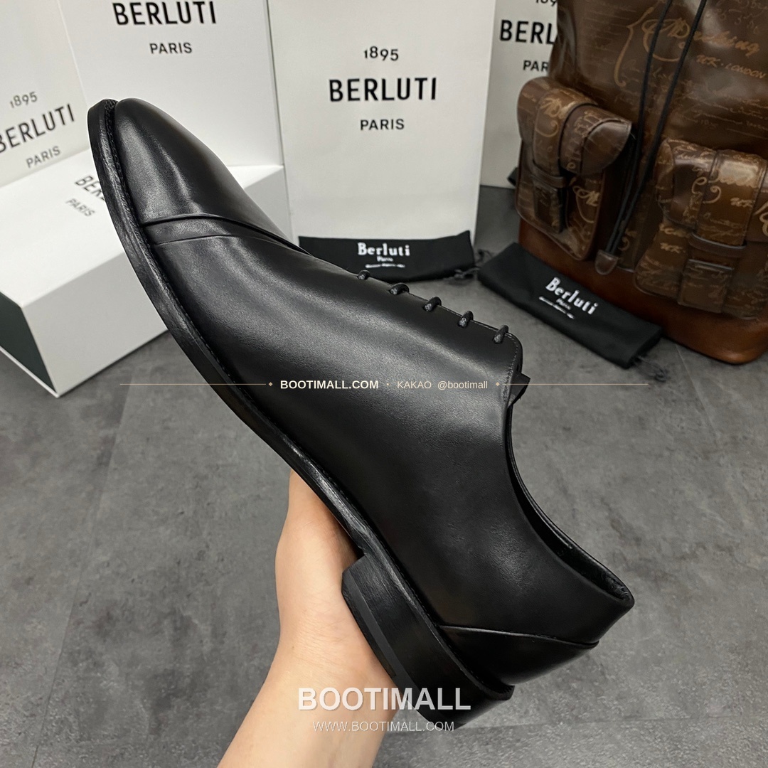 벨루티 핸드컬러 송아지가죽 굿이어웰트 레이스업 옥스퍼드 Berluti Hand-Colored Calfskin Goodyear Welt Lace-Up Oxford Shoes 8