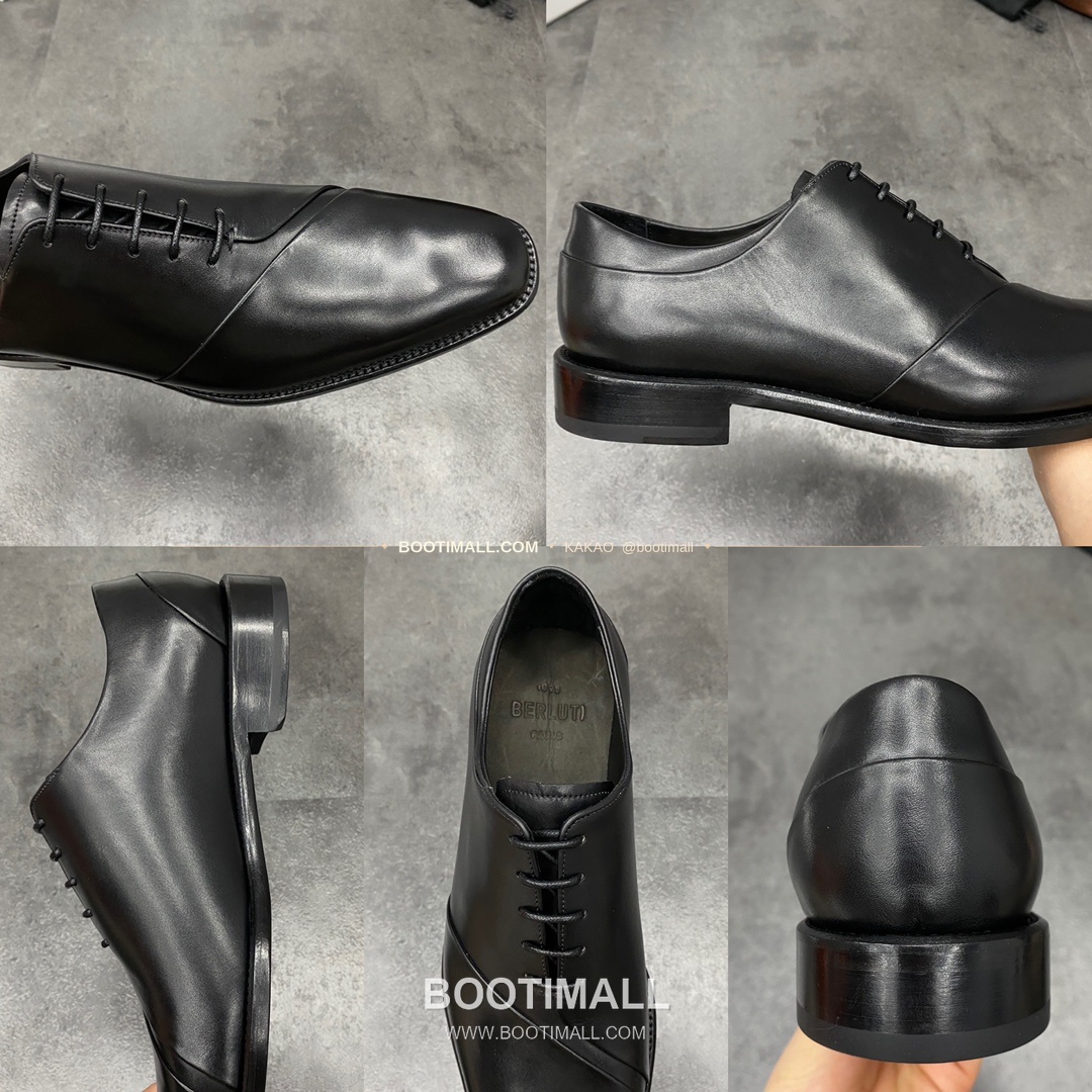 벨루티 핸드컬러 송아지가죽 굿이어웰트 레이스업 옥스퍼드 Berluti Hand-Colored Calfskin Goodyear Welt Lace-Up Oxford Shoes 9