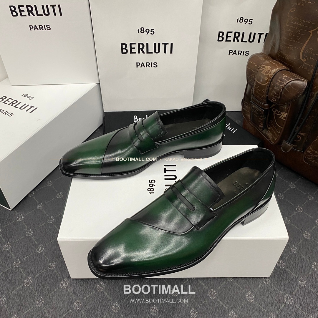 벨루티 앤디 드레이프 송아지가죽 핸드컬러 로퍼 Berluti Andy Drape Calfskin Hand-Colored Loafers 11