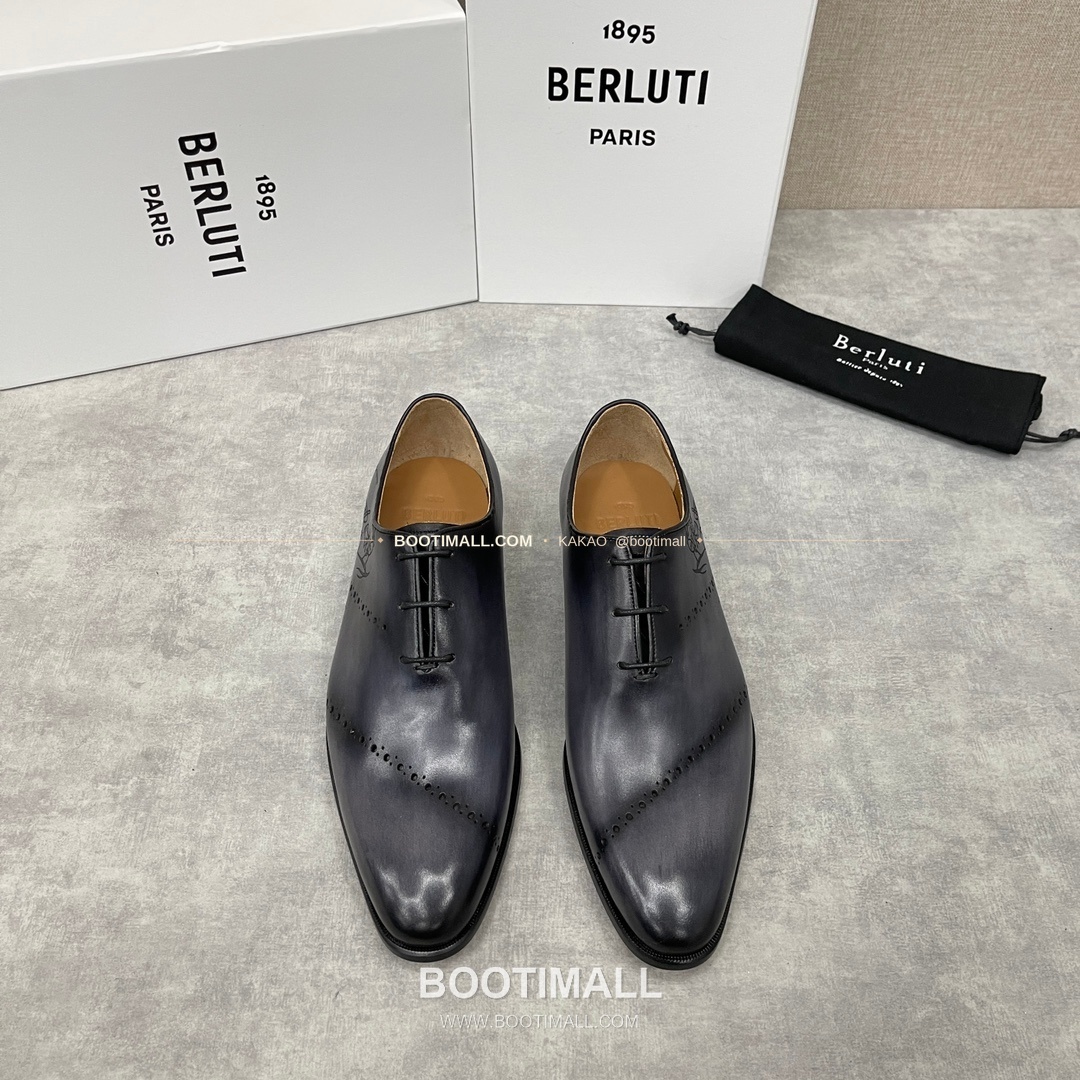 벨루티 송아지가죽 브로그 펀칭 굿이어웰트 옥스퍼드 Berluti Calfskin Brogue Perforated Goodyear Welt Oxford Shoes 1