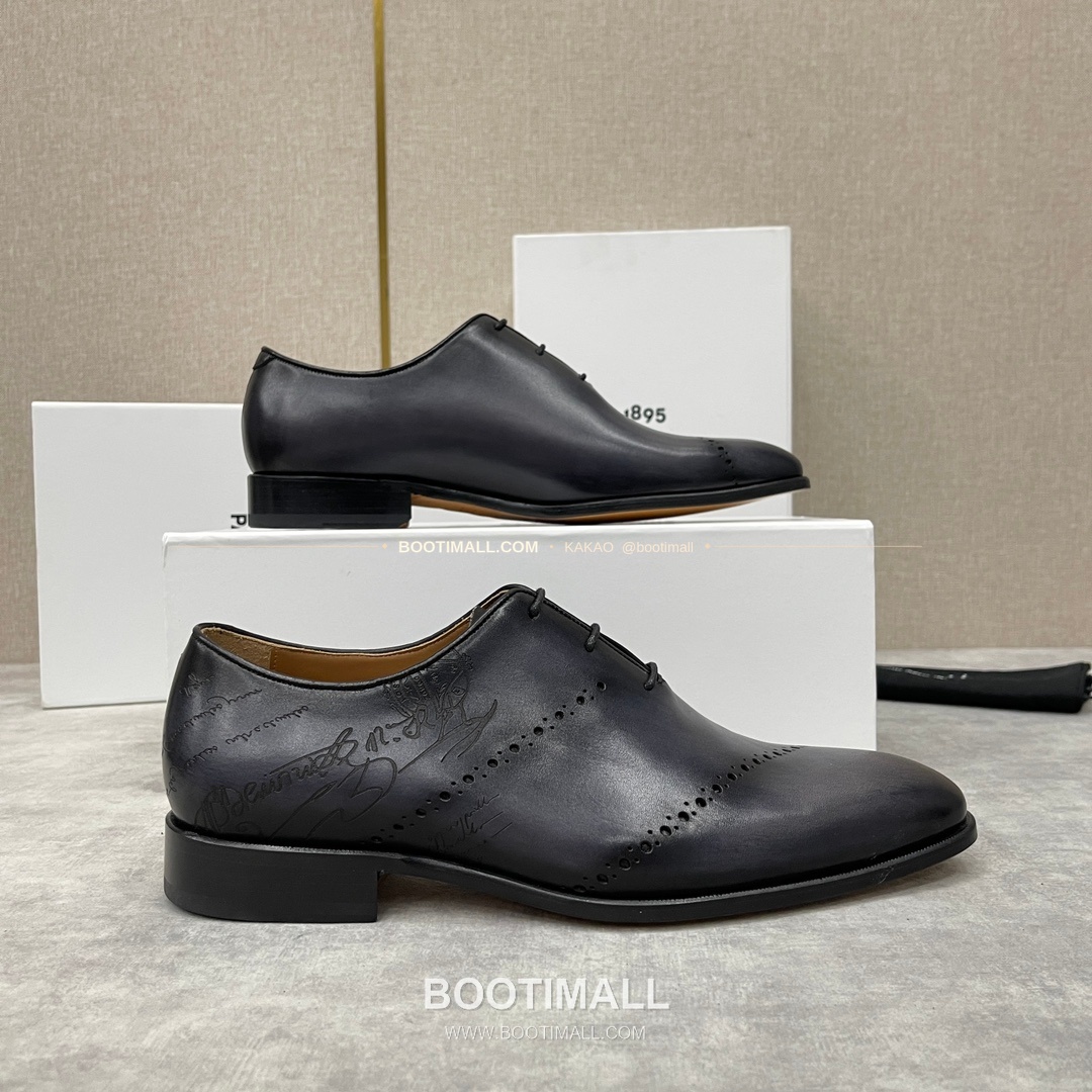 벨루티 송아지가죽 브로그 펀칭 굿이어웰트 옥스퍼드 Berluti Calfskin Brogue Perforated Goodyear Welt Oxford Shoes 8