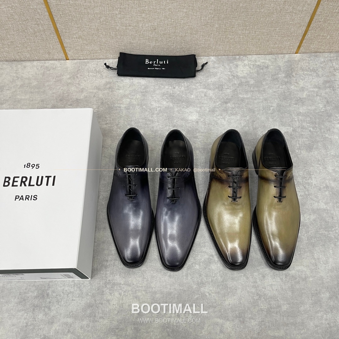 벨루티 송아지가죽 브로그 펀칭 굿이어웰트 옥스퍼드 Berluti Calfskin Brogue Perforated Goodyear Welt Oxford Shoes 5