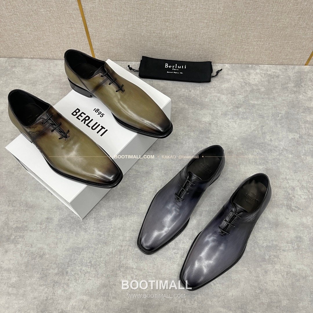 벨루티 송아지가죽 브로그 펀칭 굿이어웰트 옥스퍼드 Berluti Calfskin Brogue Perforated Goodyear Welt Oxford Shoes 6