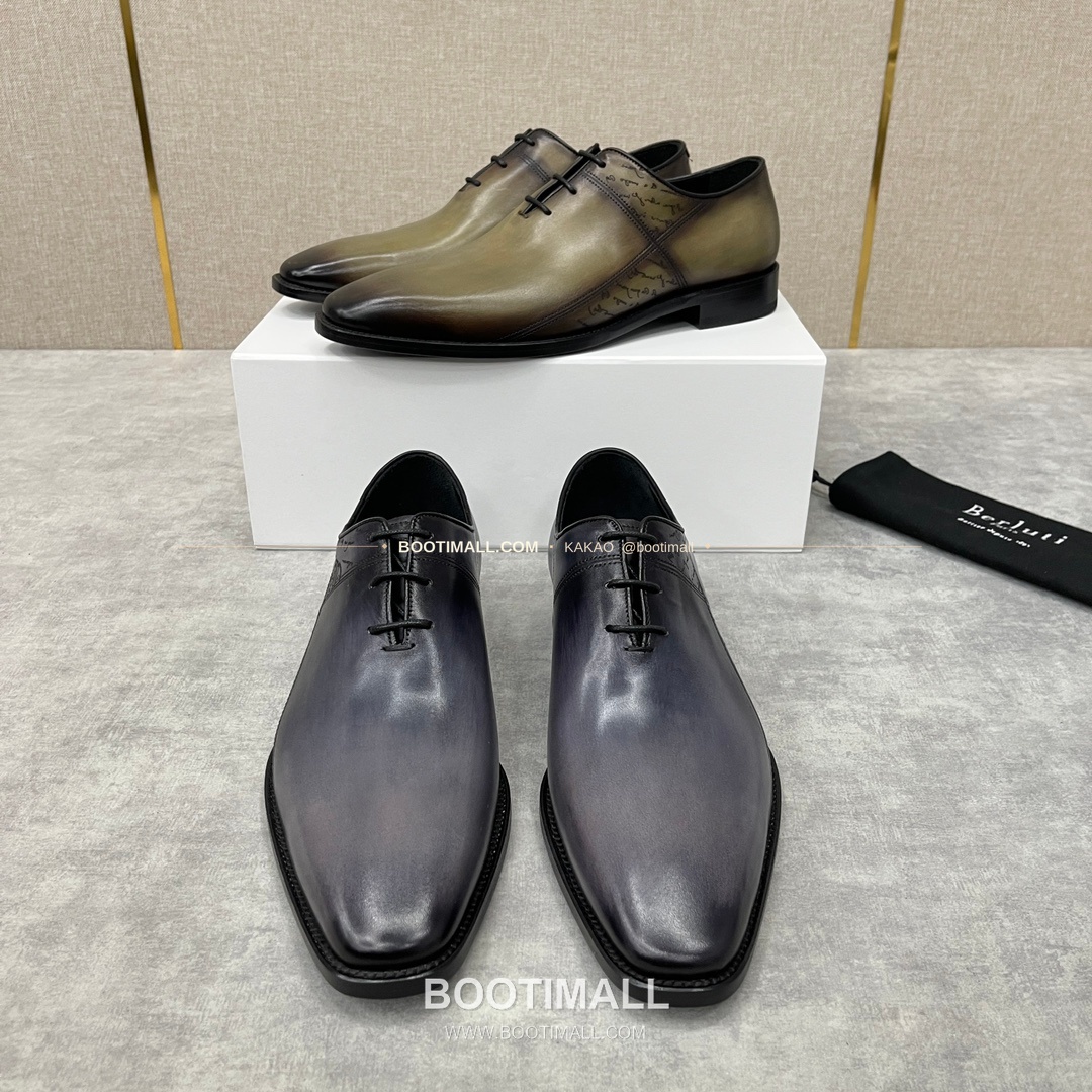 벨루티 송아지가죽 브로그 펀칭 굿이어웰트 옥스퍼드 Berluti Calfskin Brogue Perforated Goodyear Welt Oxford Shoes 7