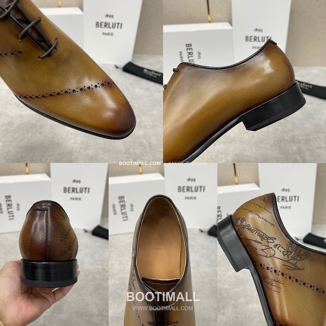 벨루티 송아지가죽 브로그 펀칭 굿이어웰트 옥스퍼드 Berluti Calfskin Brogue Perforated Goodyear Welt Oxford Shoes 18