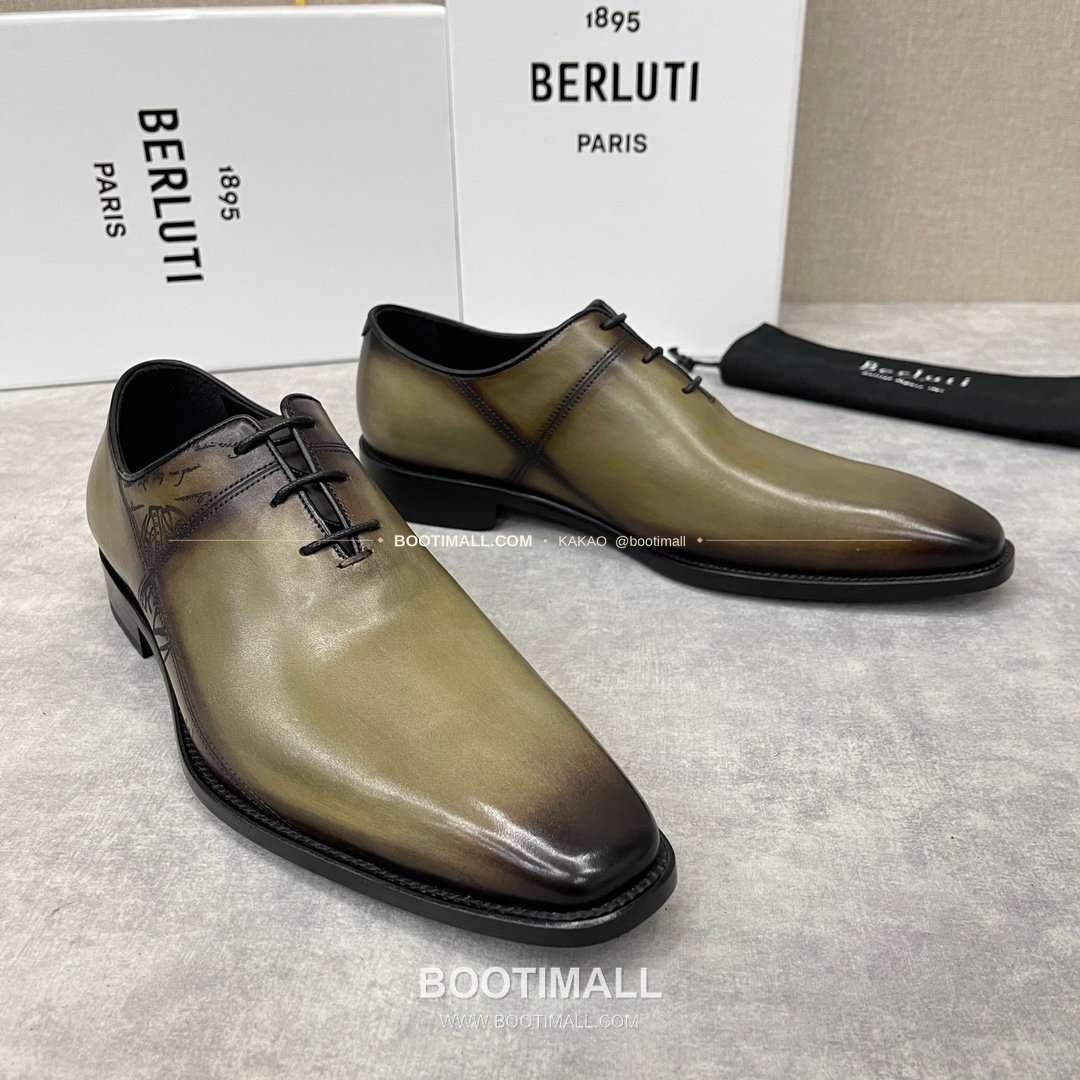 벨루티 송아지가죽 브로그 펀칭 슬림핏 옥스퍼드 구두 Berluti Calfskin Brogue Perforated Slim Oxford Shoes 2