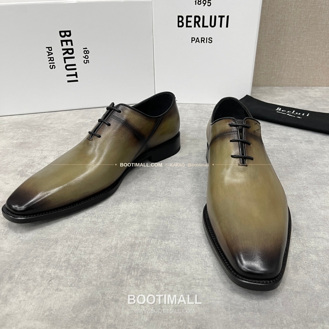 벨루티 송아지가죽 브로그 펀칭 슬림핏 옥스퍼드 구두 Berluti Calfskin Brogue Perforated Slim Oxford Shoes 3