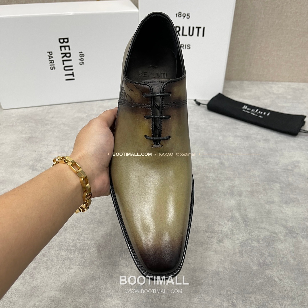 벨루티 송아지가죽 브로그 펀칭 슬림핏 옥스퍼드 구두 Berluti Calfskin Brogue Perforated Slim Oxford Shoes 6