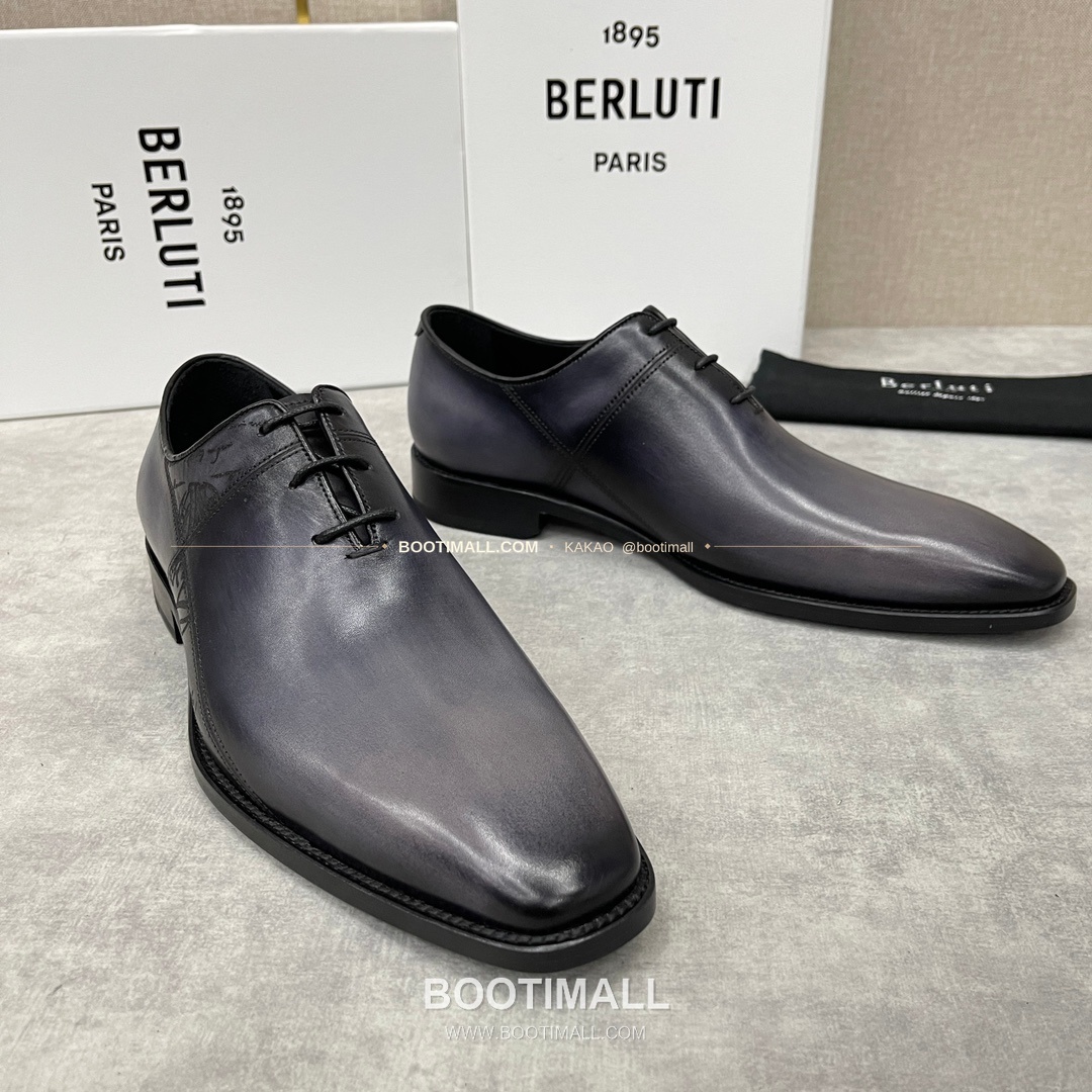 벨루티 송아지가죽 브로그 펀칭 슬림핏 옥스퍼드 구두 Berluti Calfskin Brogue Perforated Slim Oxford Shoes 2