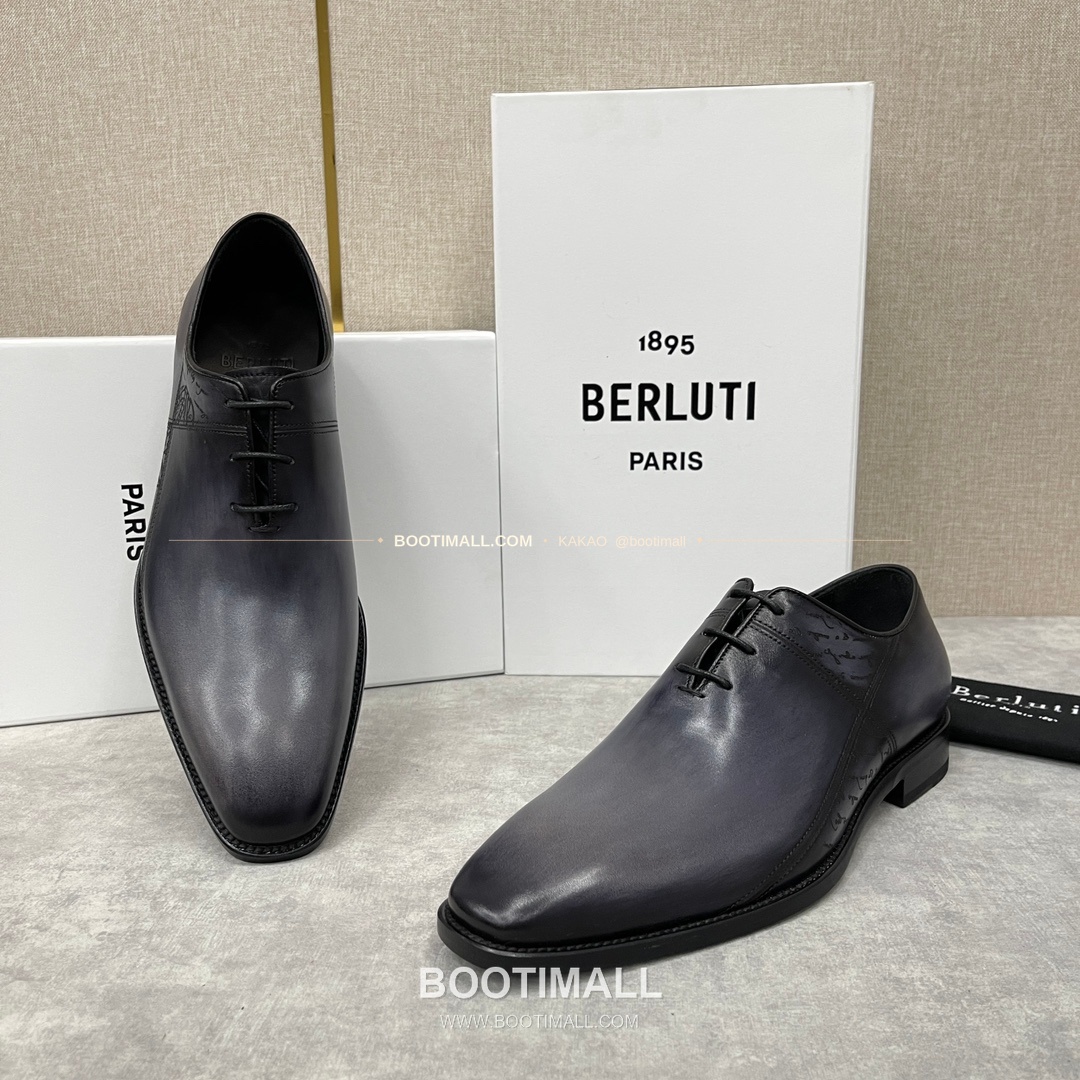 벨루티 송아지가죽 브로그 펀칭 슬림핏 옥스퍼드 구두 Berluti Calfskin Brogue Perforated Slim Oxford Shoes 5