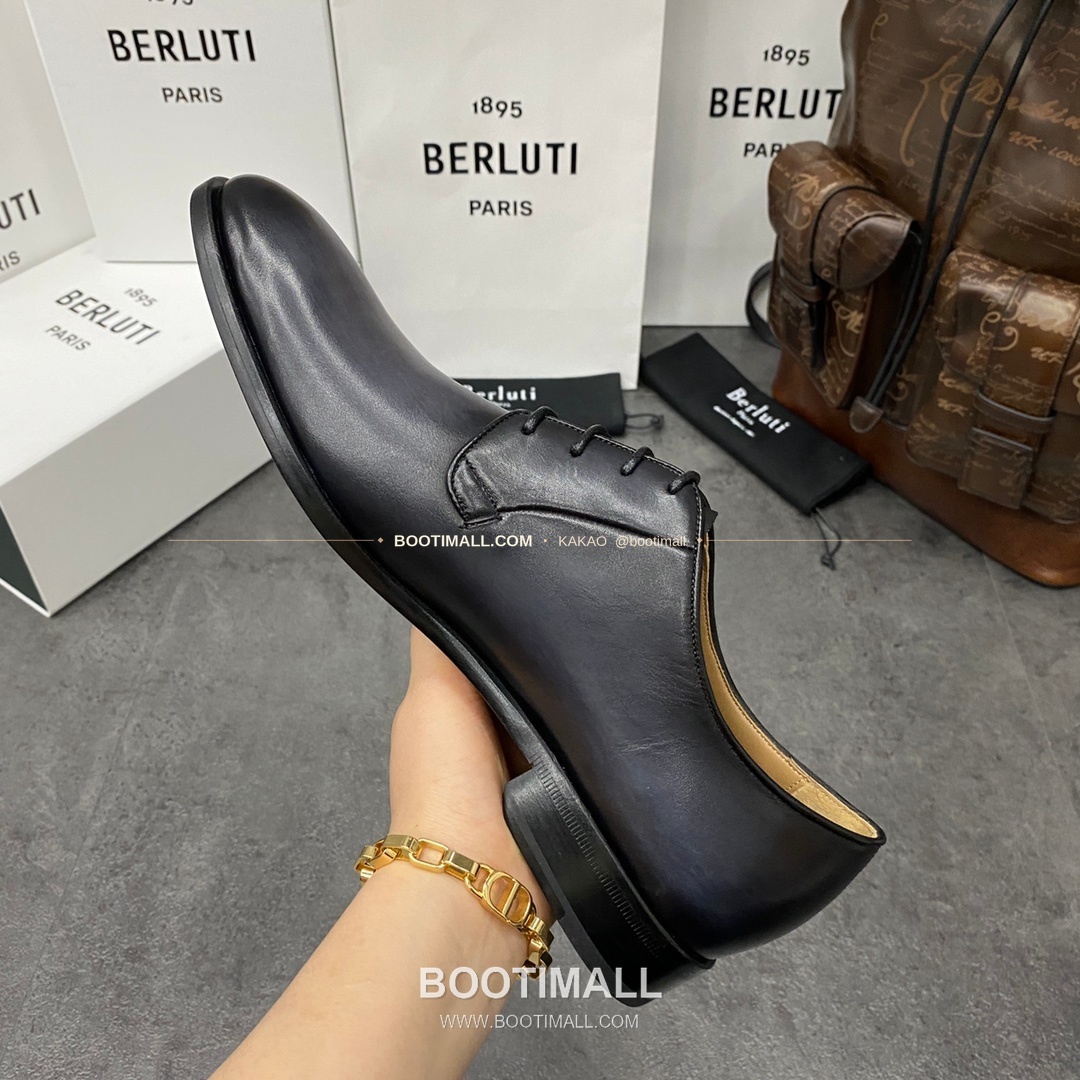 벨루티 송아지가죽 스크리토 패턴 굿이어웰트 옥스퍼드 구두 Berluti Calfskin Scritto Pattern Goodyear Welt Oxford Shoes 8