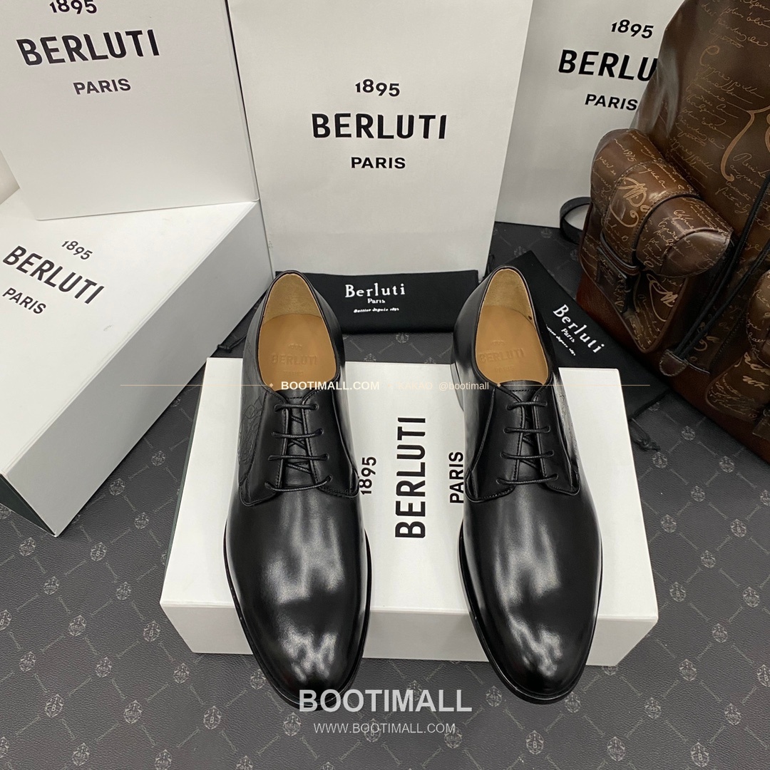 벨루티 송아지가죽 스크리토 패턴 굿이어웰트 옥스퍼드 구두 Berluti Calfskin Scritto Pattern Goodyear Welt Oxford Shoes 1