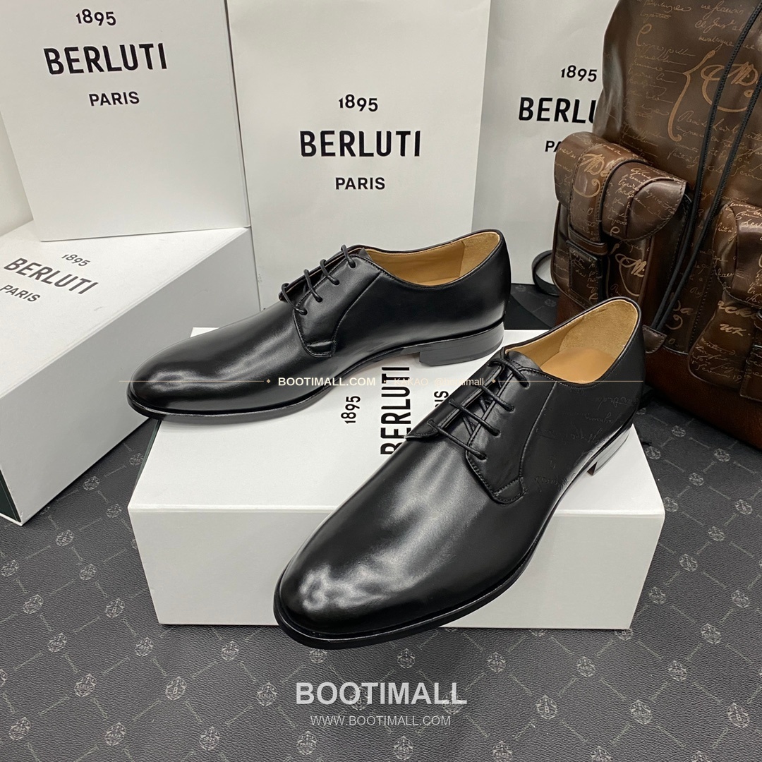 벨루티 송아지가죽 스크리토 패턴 굿이어웰트 옥스퍼드 구두 Berluti Calfskin Scritto Pattern Goodyear Welt Oxford Shoes 2
