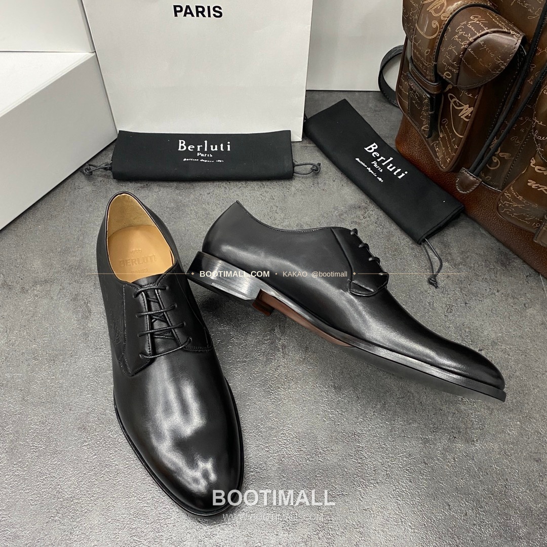 벨루티 송아지가죽 스크리토 패턴 굿이어웰트 옥스퍼드 구두 Berluti Calfskin Scritto Pattern Goodyear Welt Oxford Shoes 4