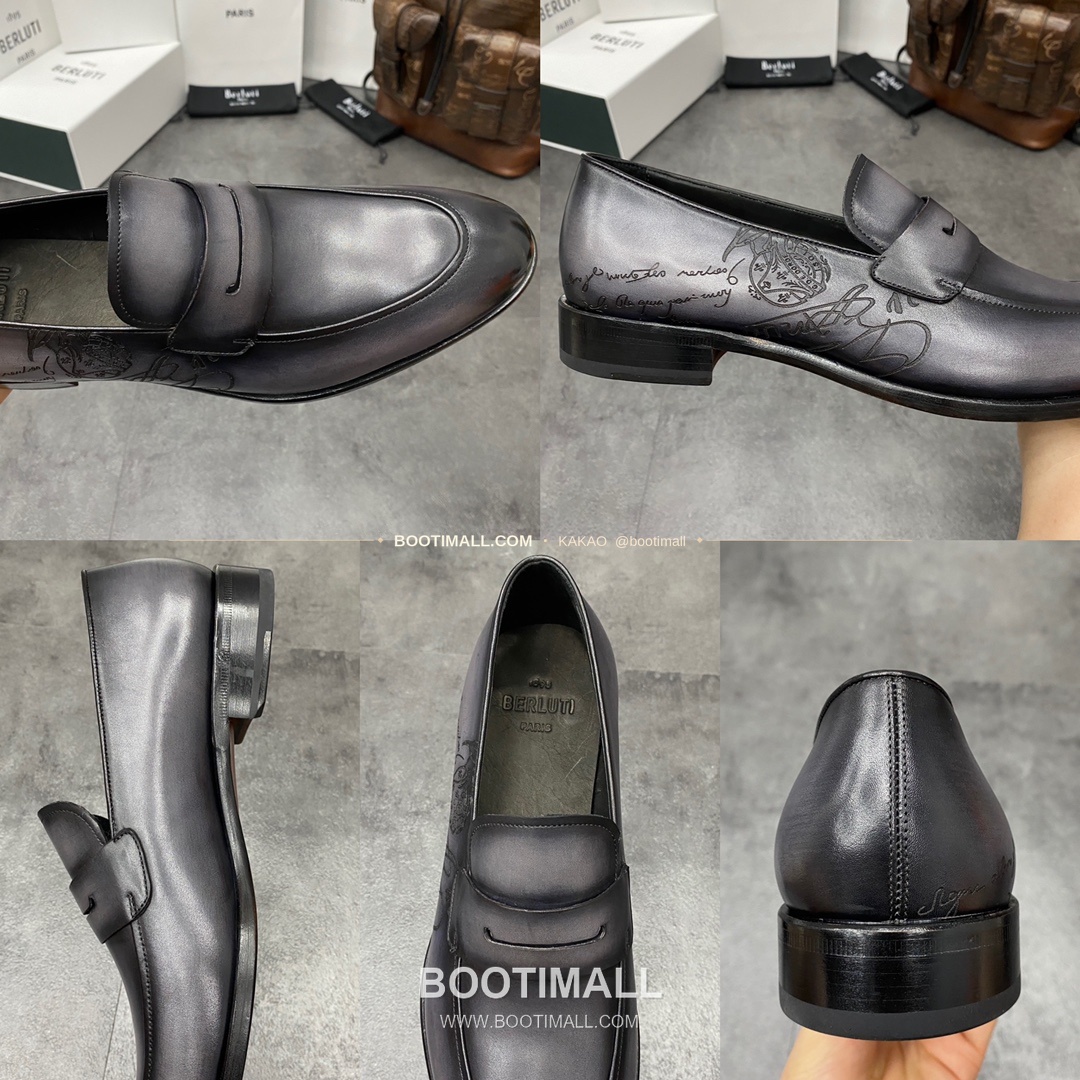 벨루티 앤디 송아지가죽 스크리토 핸드컬러 로퍼 Berluti Andy Calfskin Scritto Hand-Colored Loafers 9