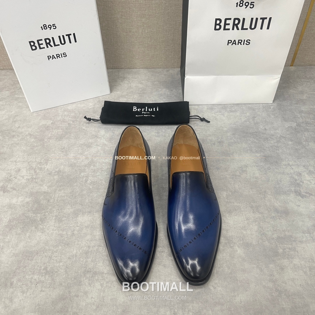 벨루티 앤디 송아지가죽 스크리토 굿이어웰트 로퍼 Berluti Andy Calfskin Scritto Goodyear Welt Loafers 1