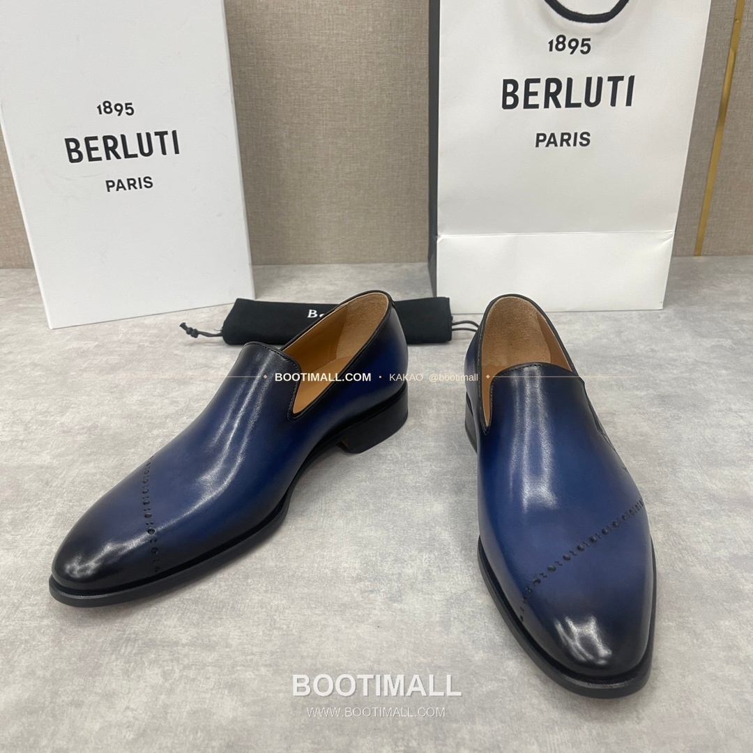 벨루티 앤디 송아지가죽 스크리토 굿이어웰트 로퍼 Berluti Andy Calfskin Scritto Goodyear Welt Loafers 3