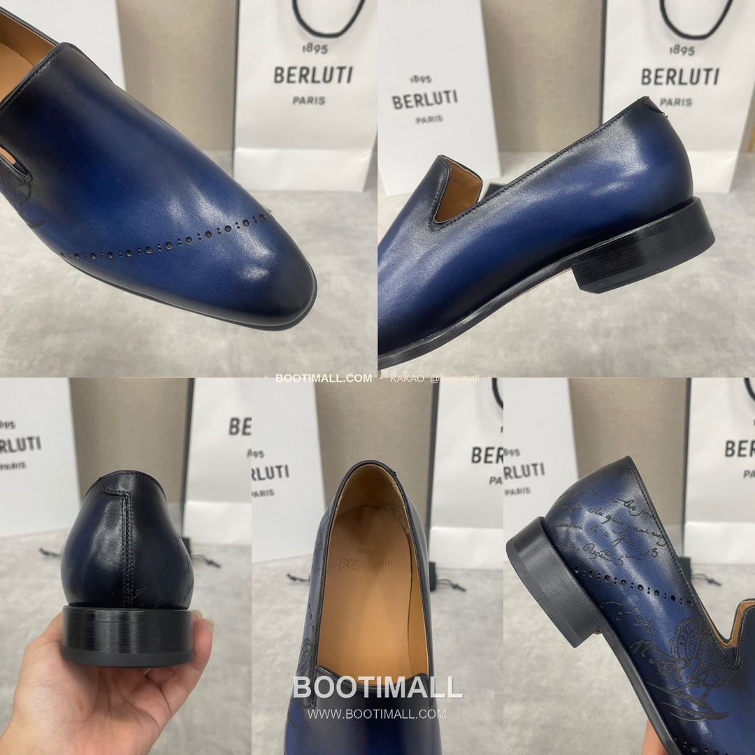 벨루티 앤디 송아지가죽 스크리토 굿이어웰트 로퍼 Berluti Andy Calfskin Scritto Goodyear Welt Loafers 9